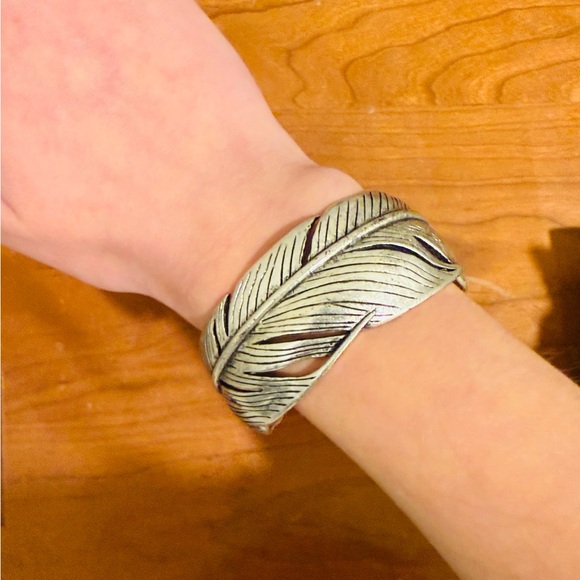 Fossil Jewelry - Fossil feather cuff